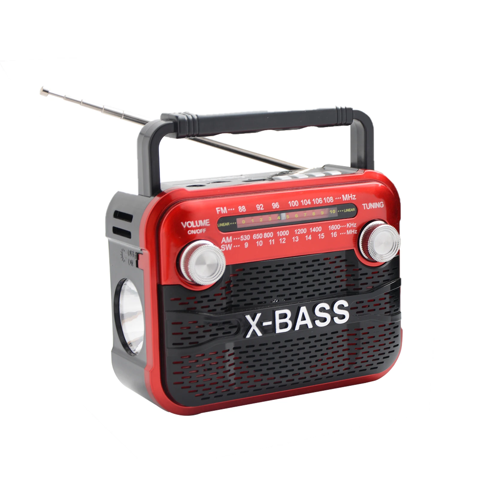 Rechargeable Multifunctional Portable Radio with USB, TF Card, and Bluetooth Connectivity