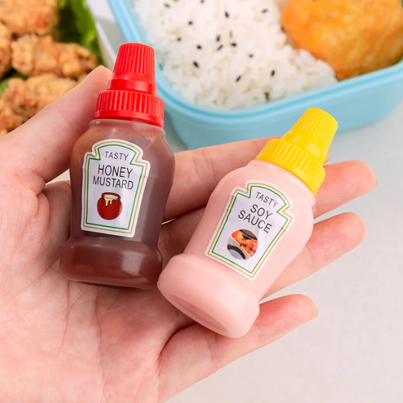44Pcs Kids Lunch Box  Accessories Mini Condiment Bottle Salad Dressing Container Animal Food Picks for School Kids Bento Box