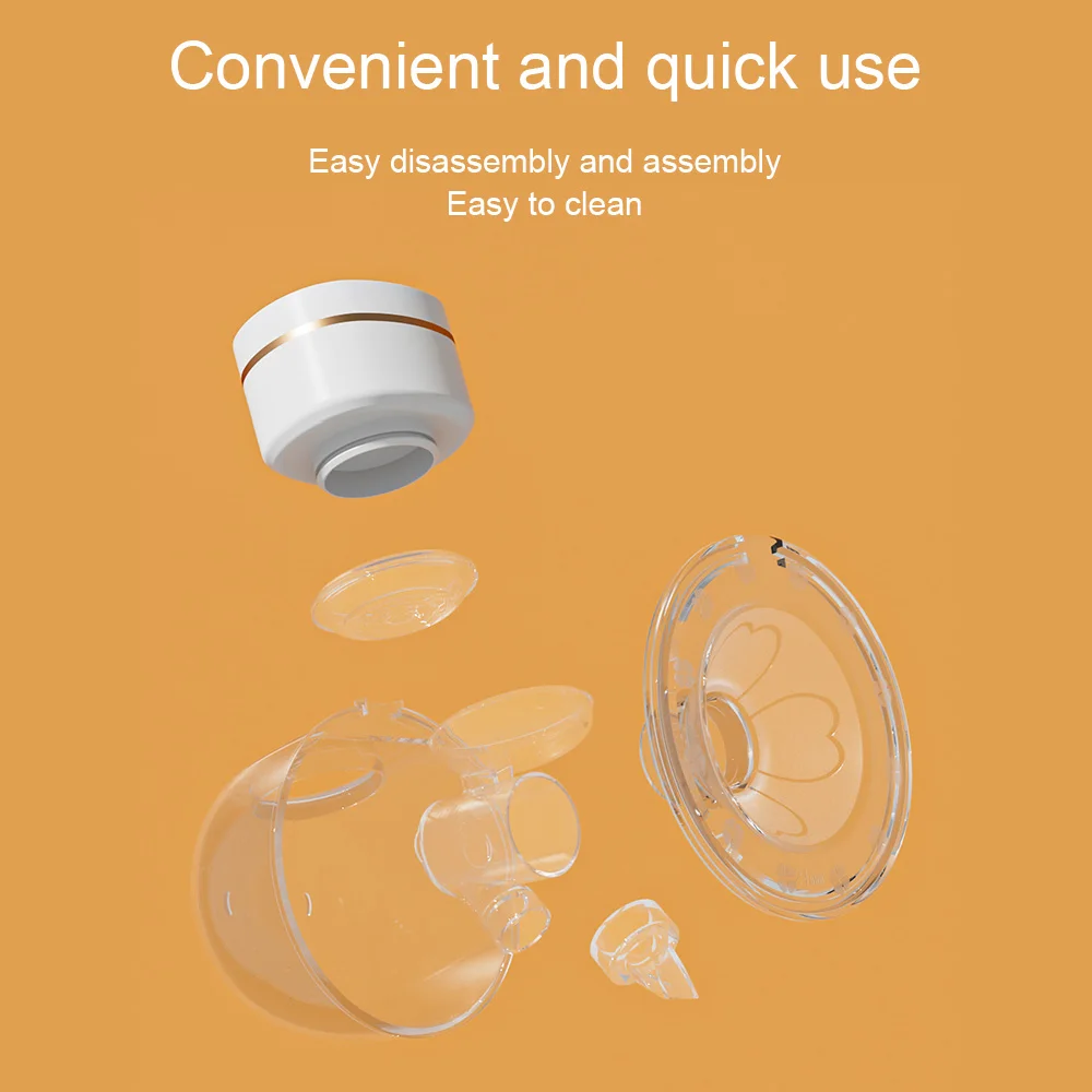 New Upgrades Wearable Breast Pump Hands Free Electric Portable Wearable Breast Pumps BPA-free Breastfeeding Milk Collector 6