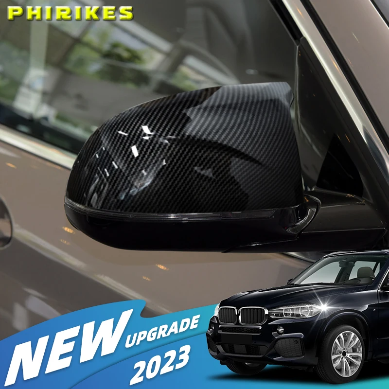 

2 шт. Крышка для зеркала заднего вида углеродная черная для BMW F25 X3 F26 X4 F15 X5 F16 X6 2014-2018