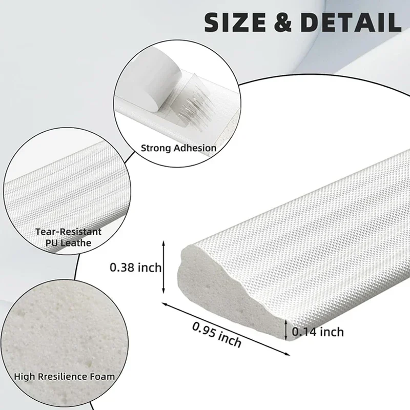 5M Cladding Door and Window Sealing Strip wedge weather stripping Foam Insulation Stripped Doors Gap Filler Noise Blocker Tape