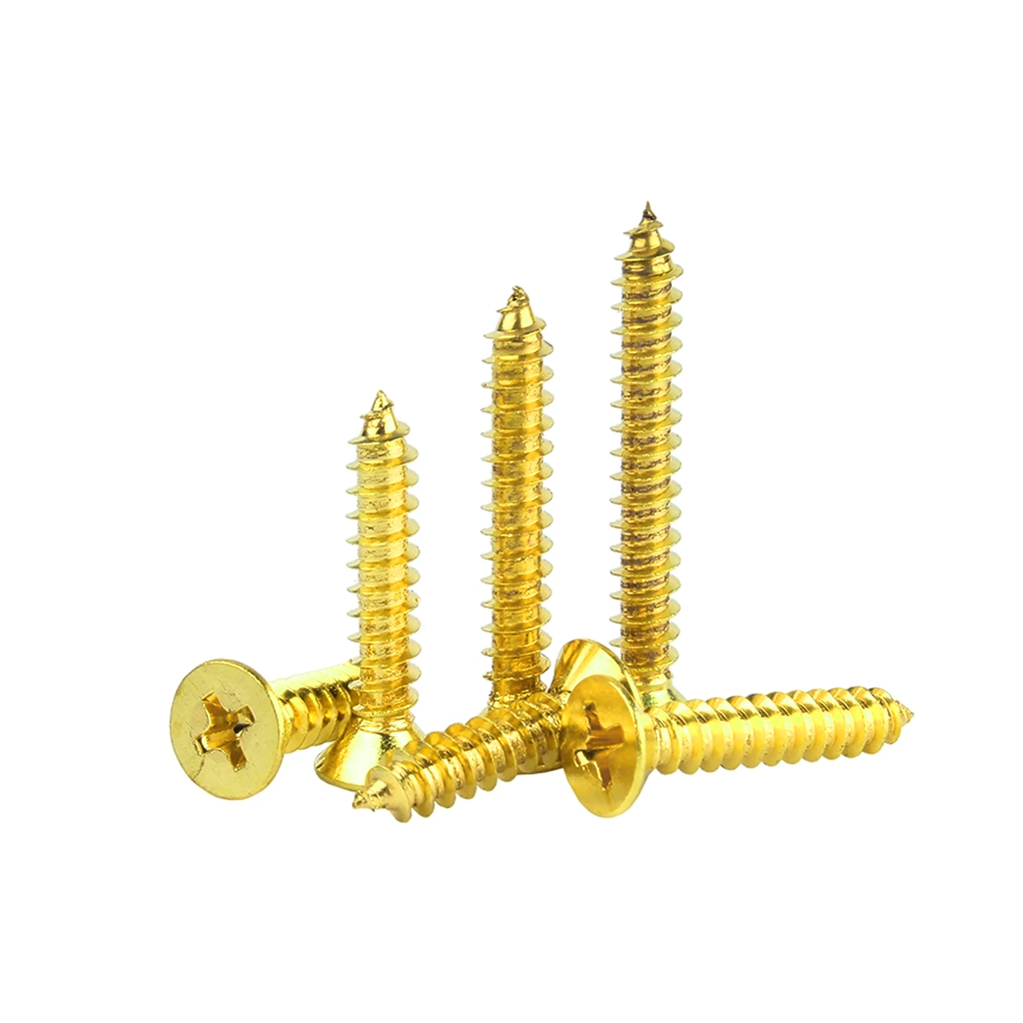 480/1280pcs Brass Plated Phillips Tips Screw Assortment Kit Fasten Links with Removable Daily Safety to Prevent Loosening - Image 3