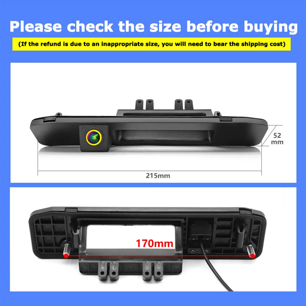 메르세데스 벤츠 MB A M ML GLK GLA GLC GLE 클래스 X156 W166 W176용 HD 후방 카메라, 다이나믹 트래젝토리 후진 백업 카메라