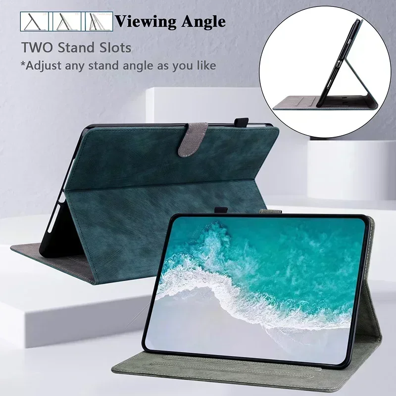 Classic Retro Leather Tablet Case Built-in Kickstand Wallet Card Slots Cover Ipad 2 3 4 5 6 7 8 9 10 Th Mini 1 Gen Full Body Rugged Shell Black For T - Foto 6