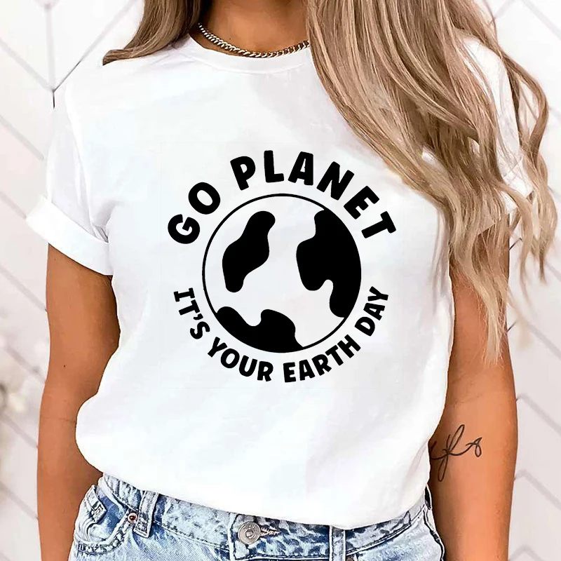 (Maglietta Premium) Funny Protect The Ocean Go Planet È La Tua Maglietta Stampata Per La Giornata Della Terra Maglietta Casual Da Donna