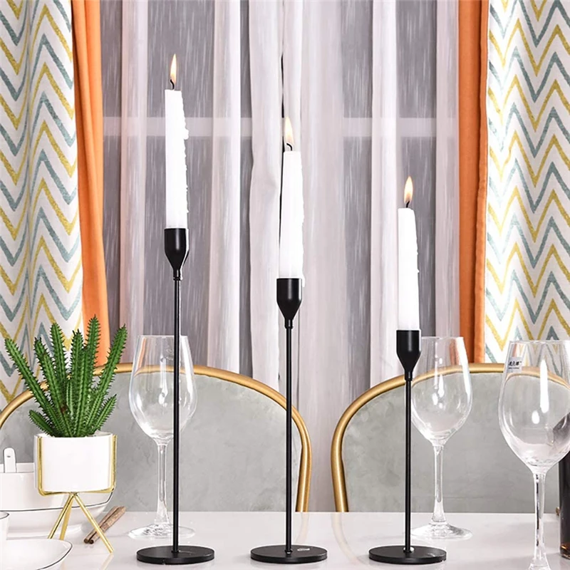 European Metal Candle Holder Candlestick Candelabra Vintage Wedding Decoration Home Living Room Decor candle holders