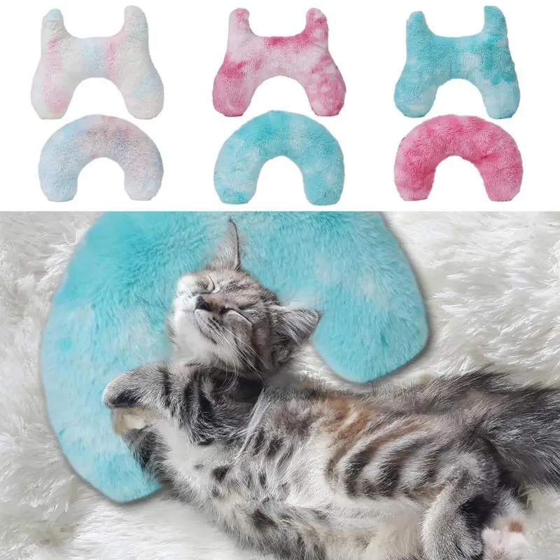 

Cat Calming Pillow Super Soft Plush Little Devil Cat Pillow Good Elasticity Pets Tummy Pad Sleeping Companion Pets Accessories