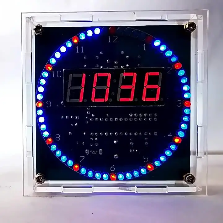 Four Position Rotating Electronic Clock Temperature Controlled