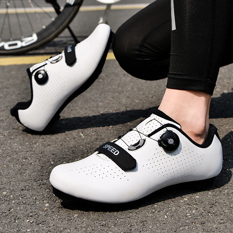 2023 Cycling Sneaker Mtb with Cleats Men Carbon Sports Speed Bike Shoes Women Mountain Racing Flat SPD Road Cycling Footwear