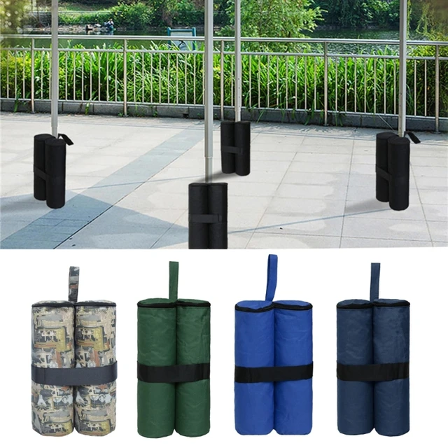 6-Pack Black Canopy Sandbags Weight Bags, Outdoor Pop Up Canopy Tent Gazebo  Weight Sand Bag Anchor Kit, Sand Bags Without Sand