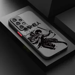 Attack On Titan Stylish Anime Phone Case - Samsung A22 5G (FGbk01)