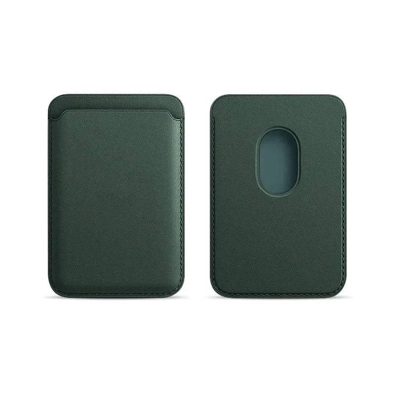MagSafe Magnetic Leather Card Holder - Slim Back Sticker Card Sleeve Cover