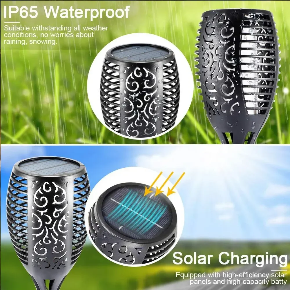 Description Picture 5 of itemSolar Powered Flame Light Outdoor Torch, Courtyard Light LED Floor Mounted Lawn Light Garden Light Decorative Landscape Light