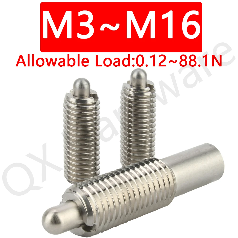 QX515 Large Stock POM/Stainless Steel Pins Spring Plunger Threaded ...
