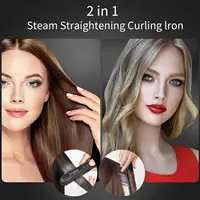 Professional Steam Hair Straightener Ceramic Vapor Hair Flat Iron Seam Hair Straightening Iron Curler Steamer Hair Styling Tool 2