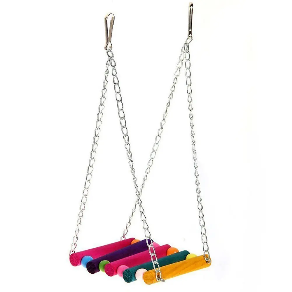 Parrot Toys Swings Wooden Suspension Bridge Bird Stands Bird Supplies Toys Parrot Decorative Accessories parrot toy,bird toy,bird cage accessories,bird perch stand,bird swing toy