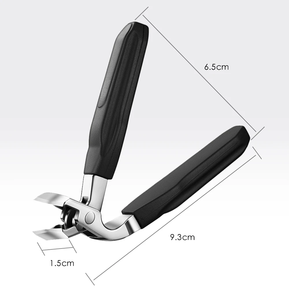 1Pcs Angled Head Nail Clippers for Seniors Ergonomic Toenail Clipper for Thick Nails, Premium Steel Nail Cutter Trimmer