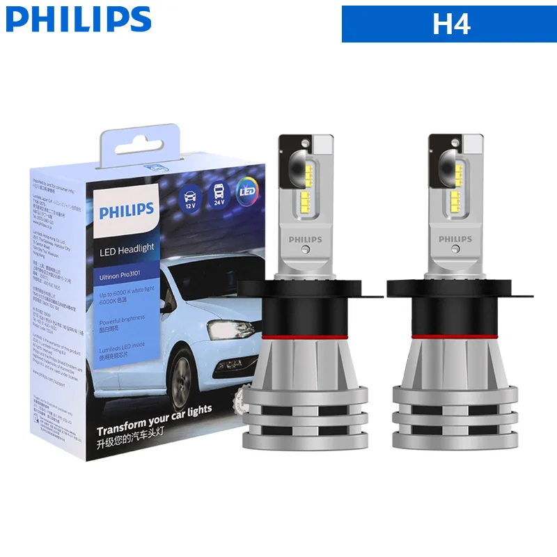 ตัวเลือกสินค้า หลอดไฟ LED รถยนต์ 2x สำหรับ H1/H3/H4/H7/H11/HB3/HB4/HIR2/9005/9006/9012 สว่างไส้ 6000K