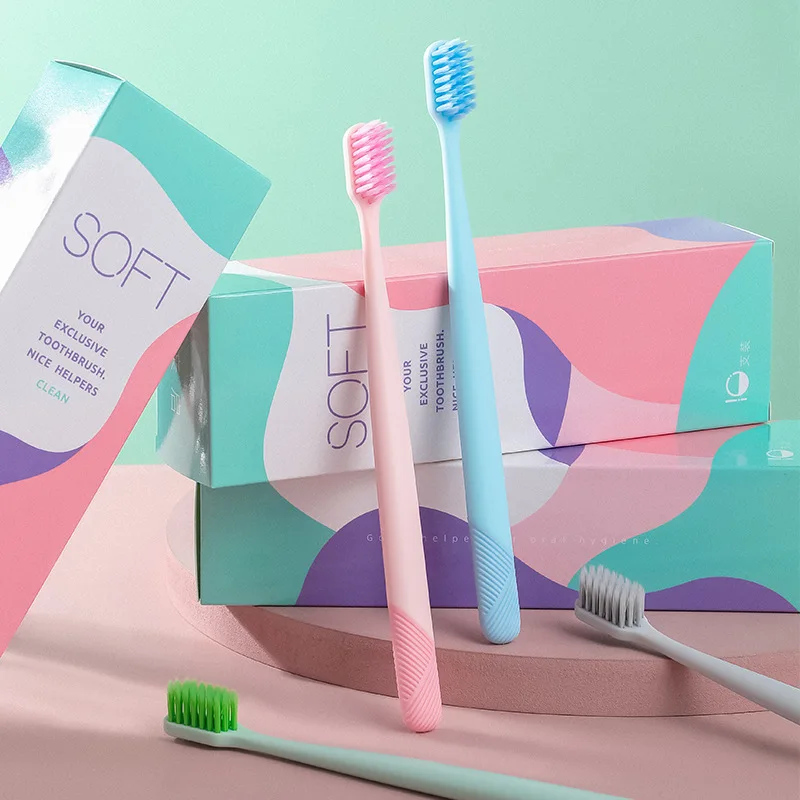 Toothbrush Household Soft Bristle Wholesale Independent Dust Bag A Box of 10 |
