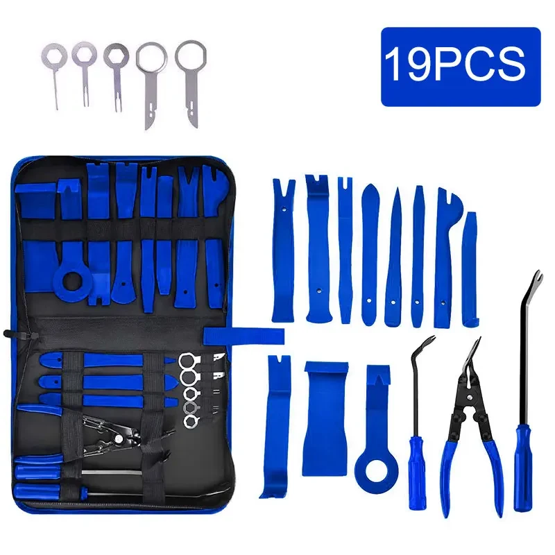 Trim Removal Tool Auto Panel Tür Audio Trim Removal Tool Kit Auto Clip Zangen Verschluss Entferner Hebeln Werkzeug Set mit Lagerung Tasche – Detail 3