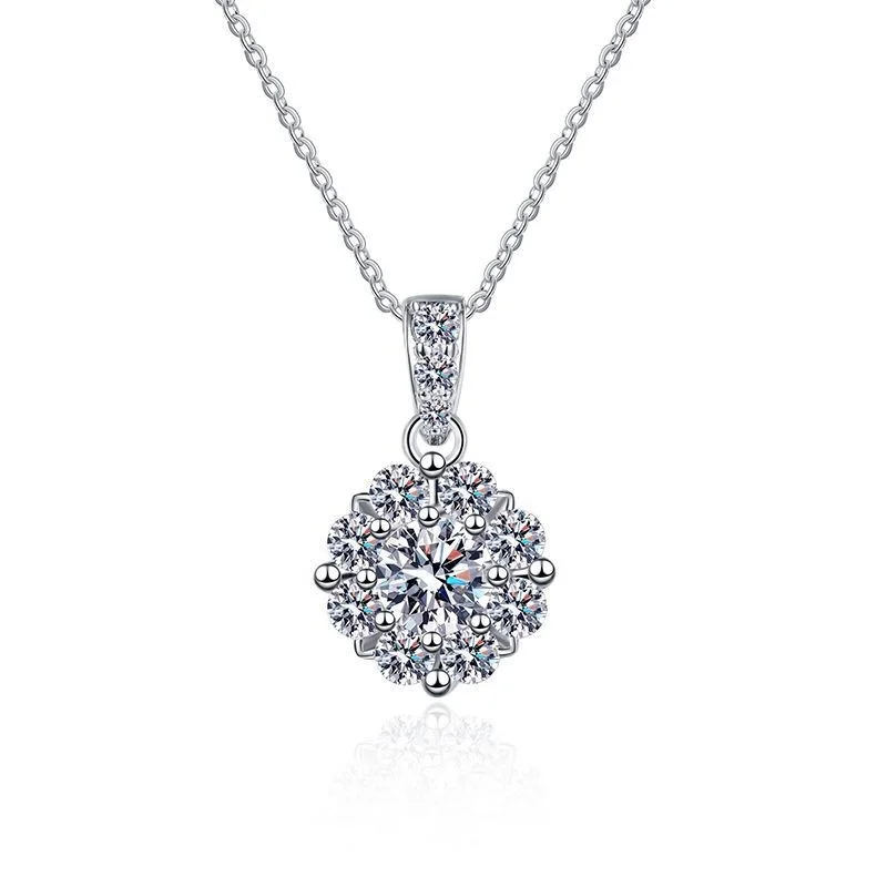 

Модный классический Муассанит из серебра пробы ZFSILVER, 1 оригинальный очаровательный женский аксессуар, Подарочная бижутерия XL048