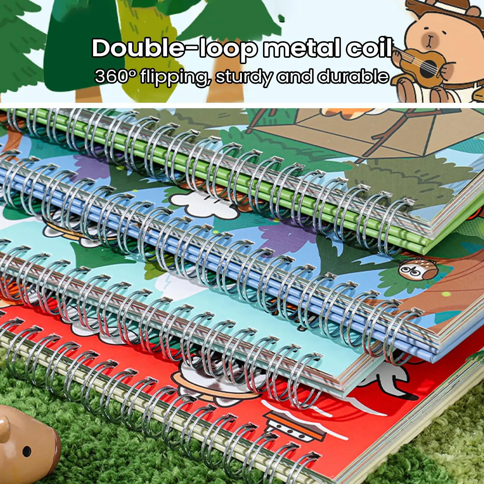 2026 Capybara Desktop Calendar Cute Animal Standing Desk Planner 12-Month Table Calendar for Office, School, Home Kitchen Decor