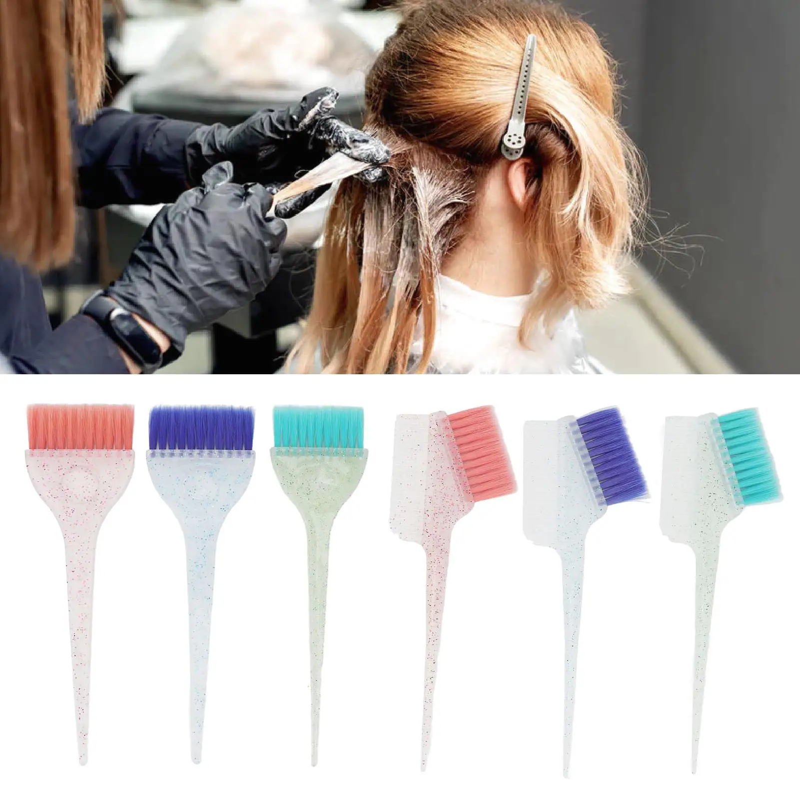 Highly Durable Hair Dye Brush Set for Salon: Pointed Tail Brushes