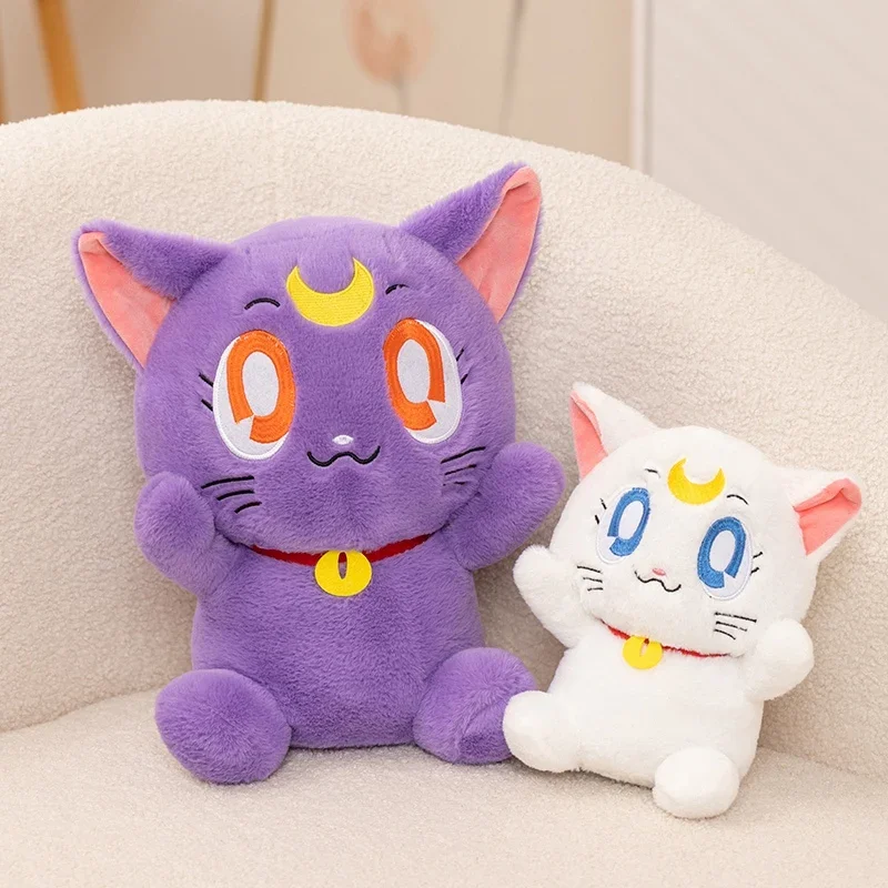 23/35cm 귀여운 세일러문 고양이 인형 아르테미스 루나 고양이 봉제 장난감 귀..