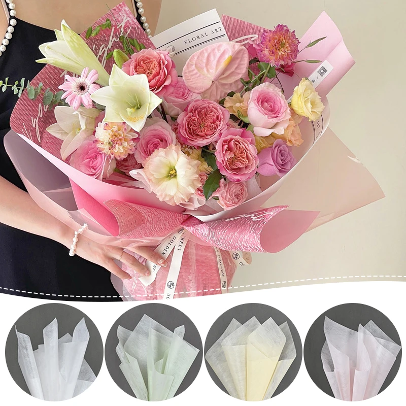 500pcs Sketch Style Floral Gift Wrapping Tissue Paper