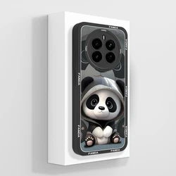 Cute Panda Liquid Silicone Bumper Case - Enhanced Protection with Adorable Design for Realme 13 (5G) (TYB371)