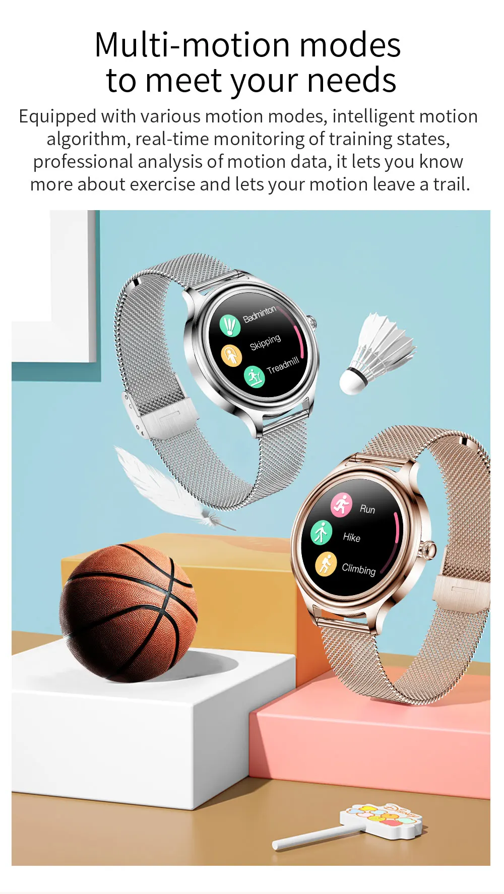 Kumi K3 Lady Smart Watch description image 7