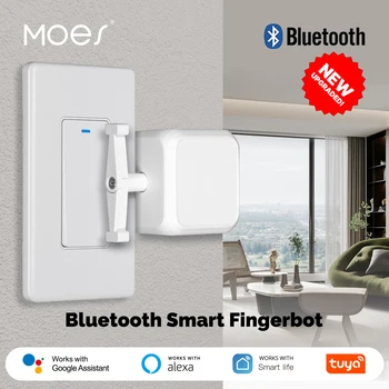 MOES Tuya Smart Bluetooth Finger Robot Warp Switch Button Key App Smart Life con controllo vocale tramite Alexa, Google Assistant