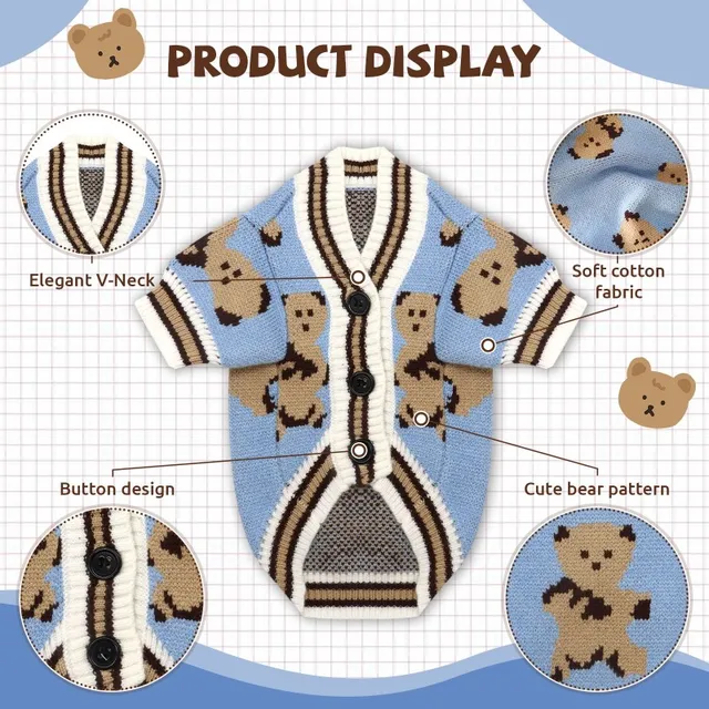 Luxury Sweater for Medium Dogs & Puppies