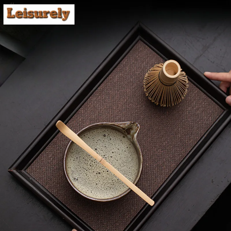 Retro Coarse Pottery Tea Set Complete Set Aesthetic Japanese Matcha Set Kit Tea Brush Stand Tea Ceremony Kitchen Bar Supplies