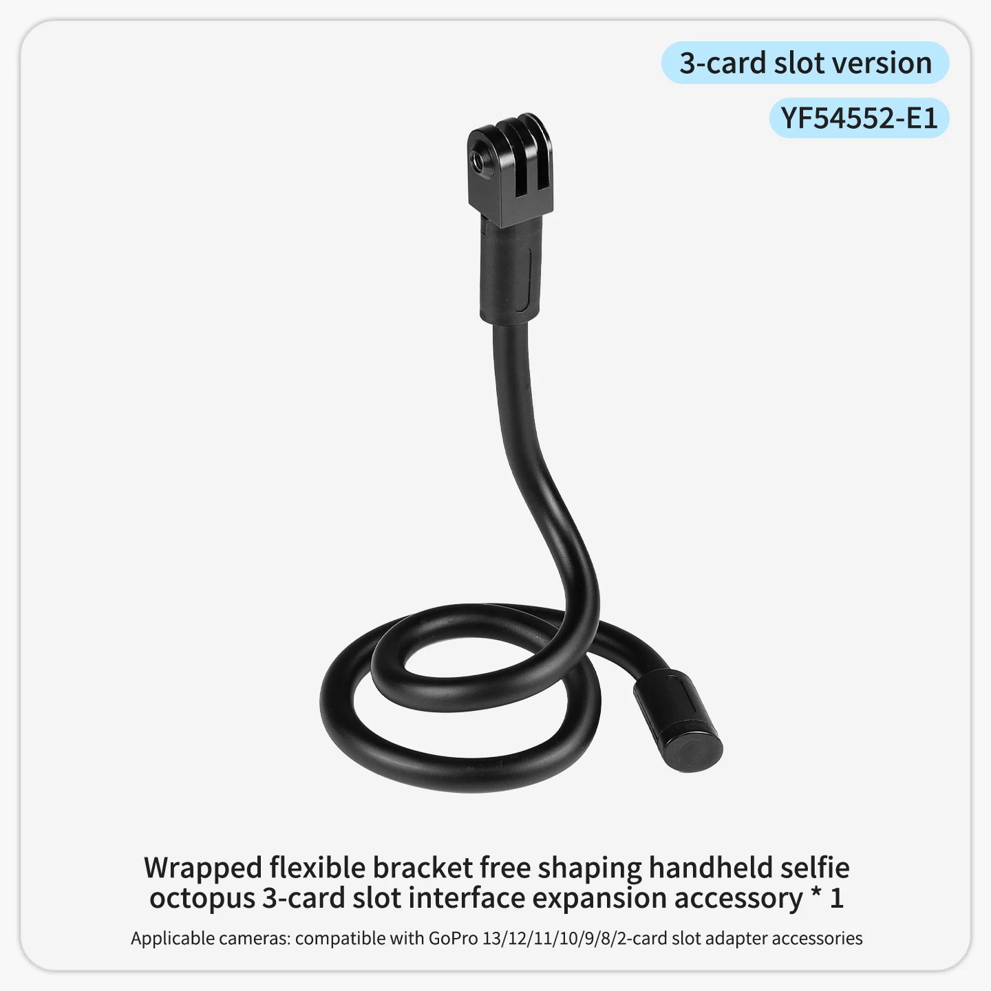 Flexible Camera Holder Tripod Mount for GoPro DJI Insta360 Action Camera Phone M