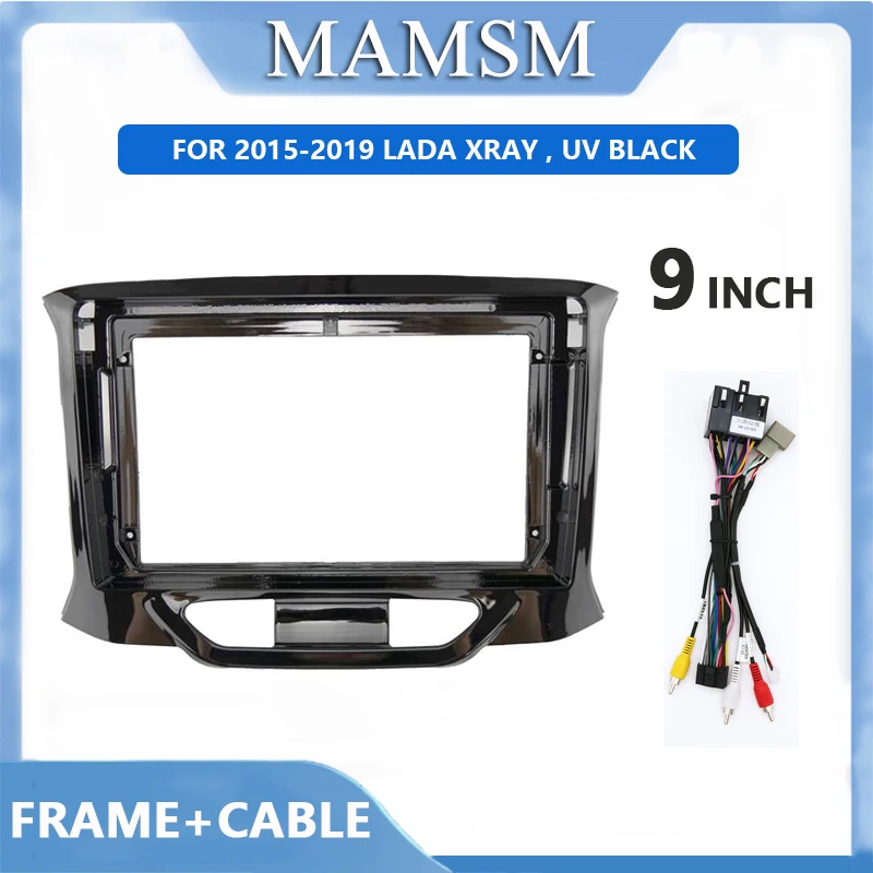 

9 Inch Car Fascia For 2015-2019 LADA XRAY Video Panel Player Audio Dash 2 Din Frame Dashboard