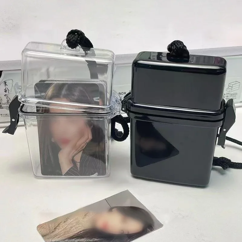 Kawaii Toploader Photocard Storage Box – Portable Photo Card Holder and Album Case