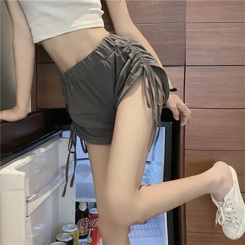 2024 Spring And Autumn Sexy Shorts Women Summer High Waist Drawstring Sexy Hot Pants Slimming Sports Casual Pants Womens Shorts