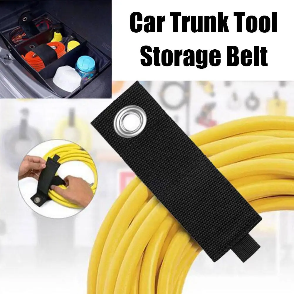 

Multifunctional Storage For Hoses And Wires Car Trunk Tool Organizer With Extension Cord Hanger With Magic Tape Car Interio D0M0