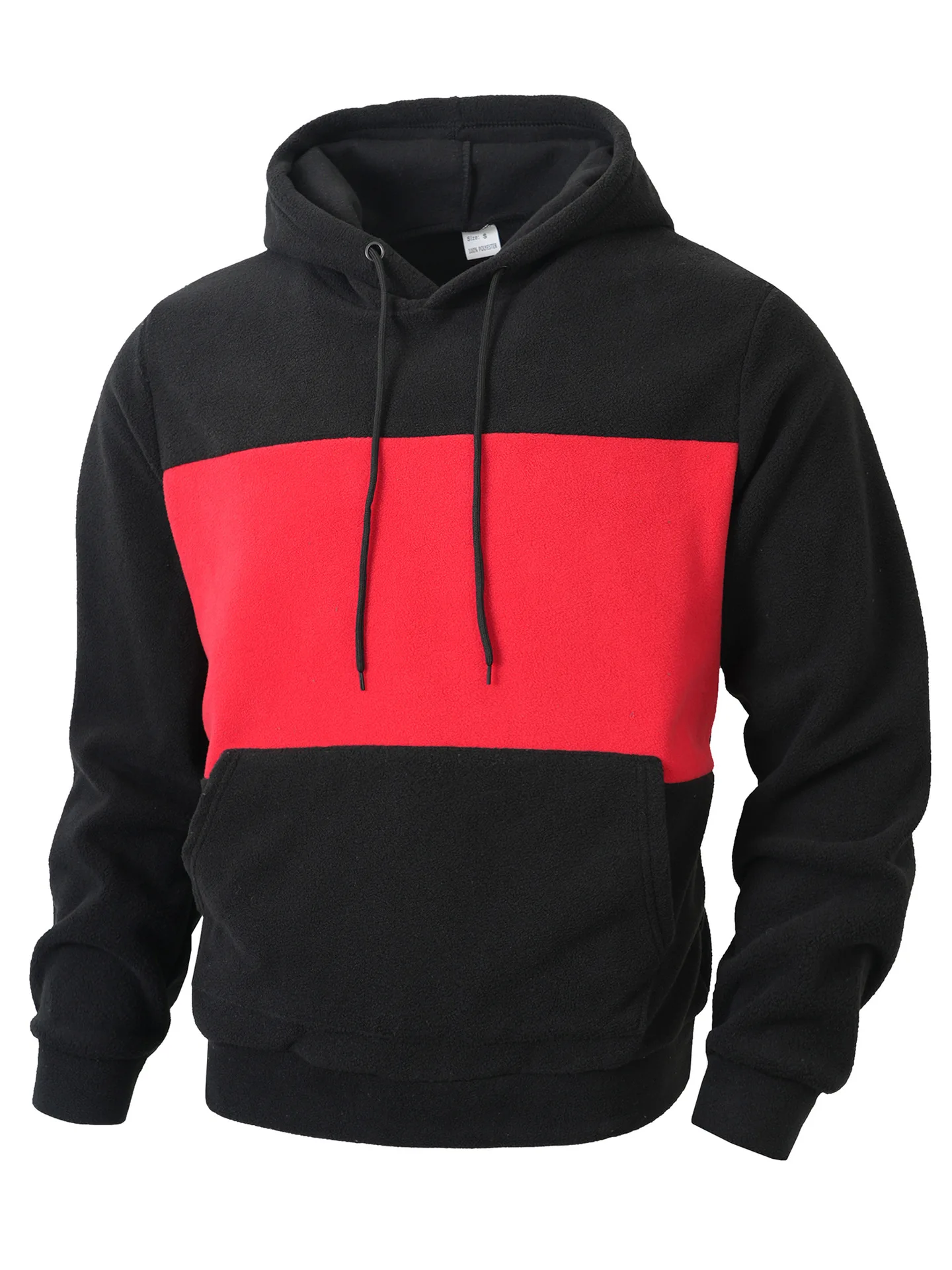 Neues modisches Herren-Sweatshirt mit Farbblockierung für Herbst und Winter, lässiger Sweatshirt-Hoodie für Herren – Detail 2