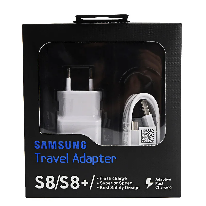 quick charge 2.0 Samsung S10 S9 S8 Plus Fast Charger Power Adapter 9V 1.67A Quick Charge Type C Cable For Galaxy A70 A50 A30 S A31 A51 Note 7 8 9 charger 100w Chargers