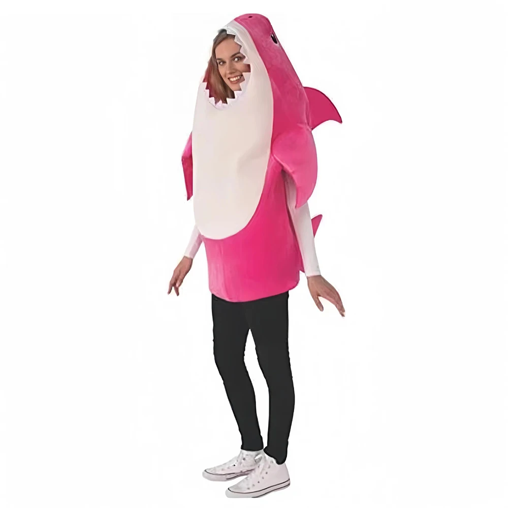 Adult Kids Shark Costume Jumpsuit Cosplay Costumes Shark Suit Baby Funny Family Party Holiday Birthday Gift Halloween Costume