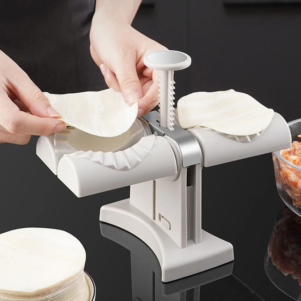 dumpling mold, lai Ren dumpling mold, double-headed chaos A tool that makes two layers at a time