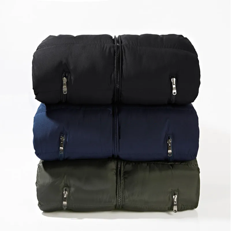 FALIZA New Winter Mens Vest Casual Sleeveless Jacket Warm Down Cotton Windproof Slim Waistcoat Casual Coats Men Clothing MVM04