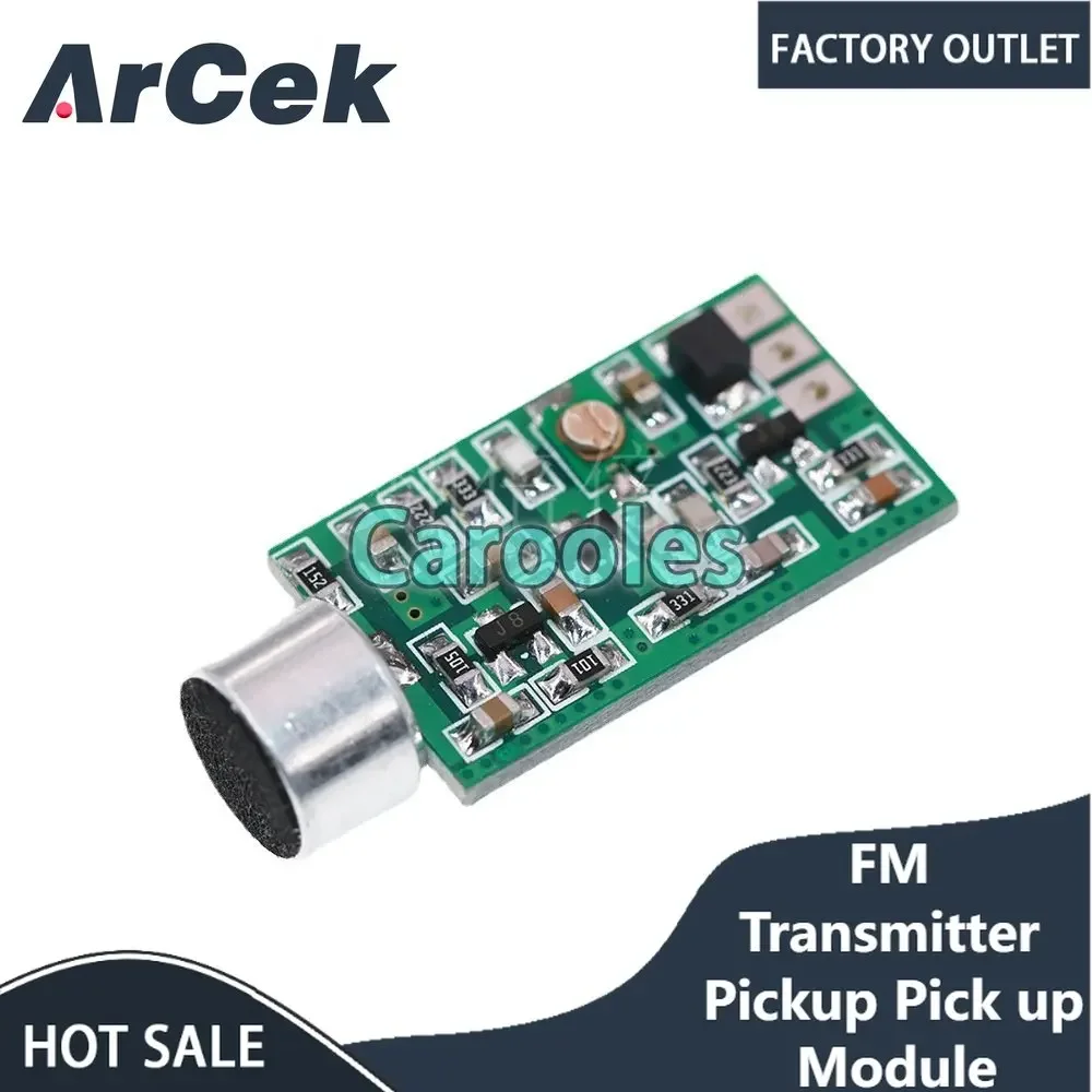 

FM Transmitter Pickup Pick up Module Mini Wireless Microphone MIC Wireless Audio Transmitter FM Emission MIC Core Board V4.0