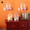 1:12 Dollhouse Miniature Candy Jar Glass Bottle Storage Tank with Lid Tiny Vial Home Decor Toy Doll House Accessories 3