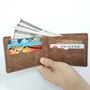 New Retro Men Short Wallet with Zipper Coin Bag Men Leather Wallet Small Money Purse Design Top Men Thin Wallet with Coin Bag 3