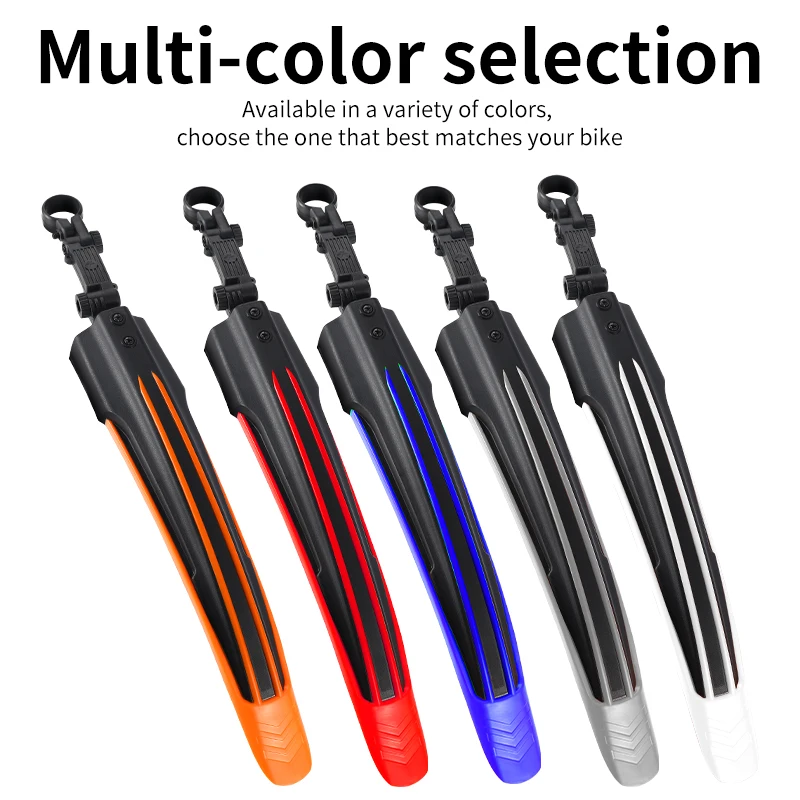WEST BIKING Universal MTB Fender Set Bike Adjustable Mudguard Fatbike Front Mud Flaps Rear Aileron Bike Accessories