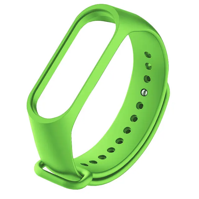Strap for Xiaomi Mi Band 6 5 4 3 Sport Bracelet watch Silicone wrist strap For xiaomi mi band 3 4 5 bracelet Miband 4 3 5 Strap Green tea
