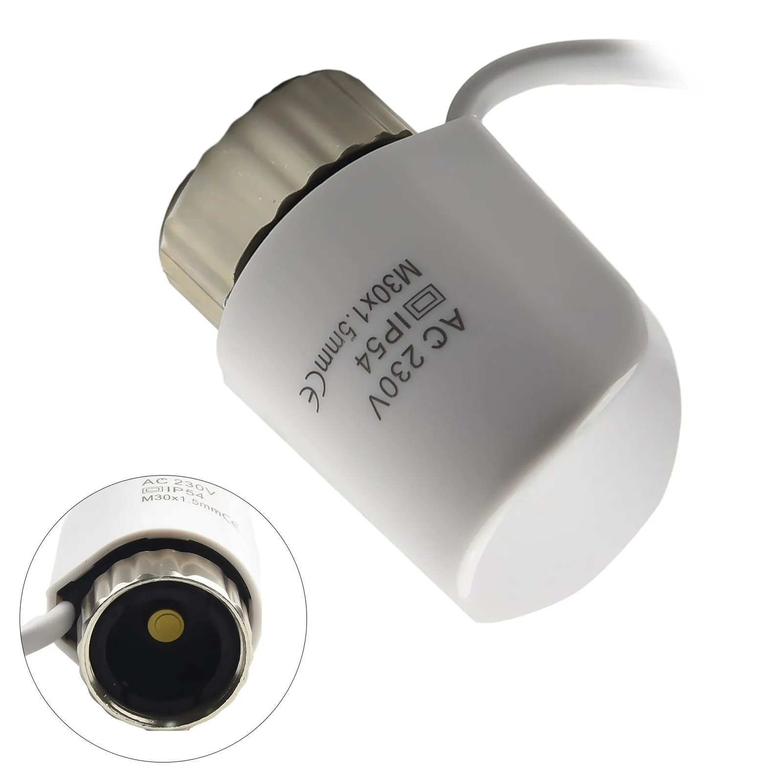 

AC 230V Normally Closed Electric Thermal Actuator For Underfloor Heating TRV Thermostatic Radiator Valve M30*1.5mm